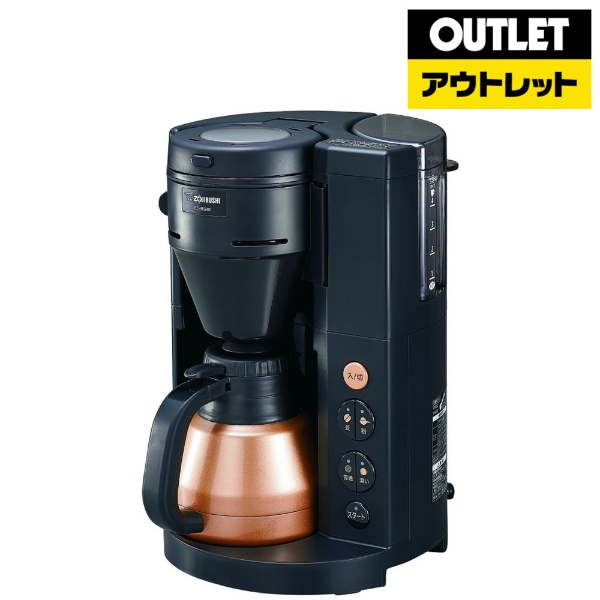 【アウトレット品】 コーヒーメーカー 珈琲通 ブラック EC-RS40-BA [全自動 /ミル付き] 【アウトレット品】
