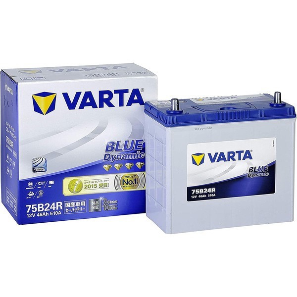 VARTA 75B24L トヨタ オーリス 年式(2006.1-2012.07)搭載(46B24L) VARTA BLUE dynamic VB75B24L