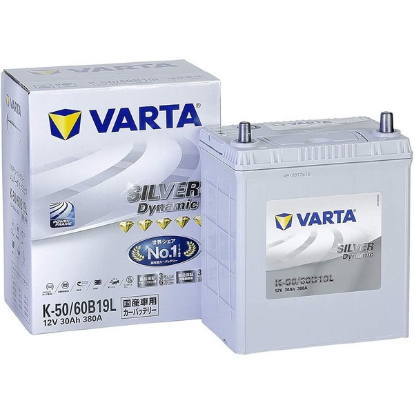VARTA バッテリー i DBA-HA1W 42B19L バルタ シルバーダイナミック 車用 VARTA ファルタ K-50/60B19L 三菱