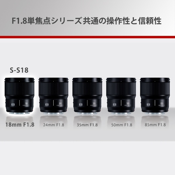 カメラレンズ LUMIX S 18mm F1.8 S-S18 [ライカL /単焦点レンズ