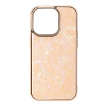 iPhone 14 Pro 6.1C` Glass Shell Case coral pink UNI-CSIP22MP-0GSCP
