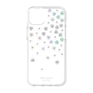 iPhone 14 Plus 6.7C` KSNY Protective Hardshell - Scattered Flowers/Iridescent KSIPH-224-SFIRC