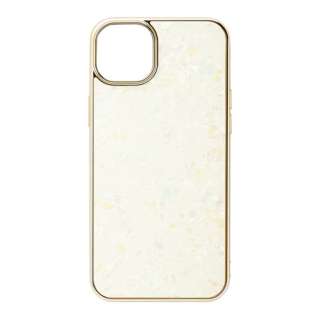 iPhone 14 Plus 6.7インチ Glass Shell Case gold UNI-CSIP22L-0GSGD