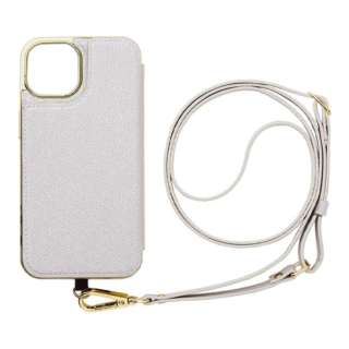 iPhone 14 6.1インチCross Body Case Duo white silver ML-CSIP22M-2CBWS