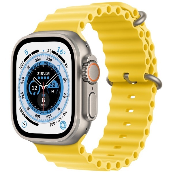 Apple Watch Ultra（GPS Cellularモデル）- 49mmチタニウムケースとイエローオーシャンバンド MNHG3JA アップル ｜Apple 通販
