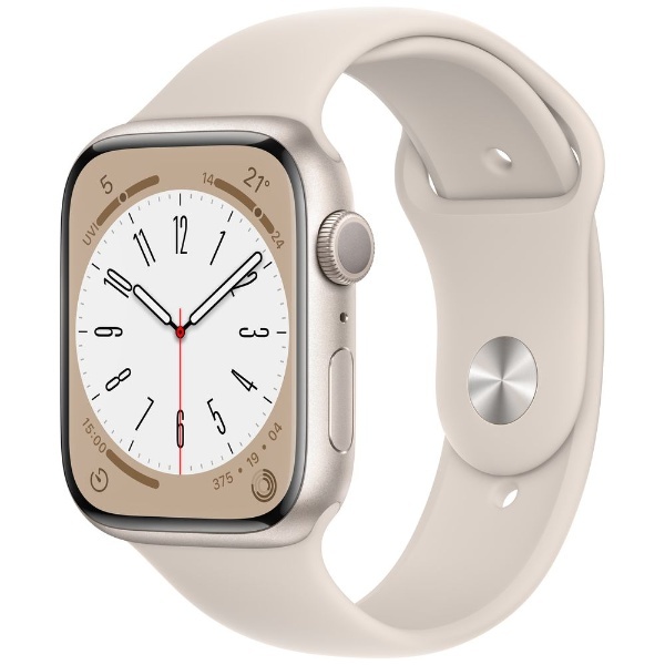 Apple Watch Series 8（GPSモデル）- 45mmスターライトアルミニウムケースとスターライトスポーツバンド MNP23JA アップル ｜Apple 通販