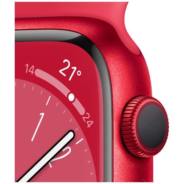 Apple Watch Series 8（GPSモデル）- 41mm(PRODUCT)REDアルミニウムケースと(PRODUCT)REDスポーツバンド MNP73JA_3