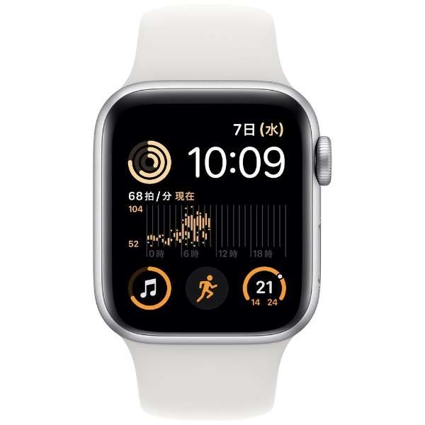Apple Watch ＳＥ(第2代:ＧＰＳ型号)40mm银铝包和白运动带MNJV3JA_2