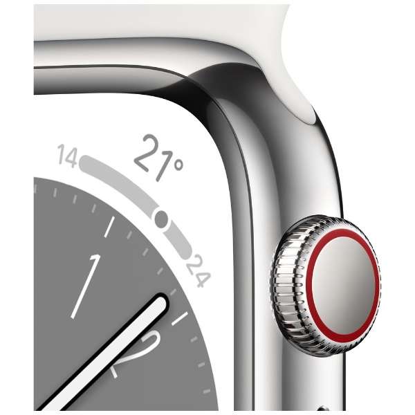 Apple Watch Series 8iGPS + Cellularfj- 41mmVo[XeXX`[P[XƃzCgX|[coh MNJ53JA_3