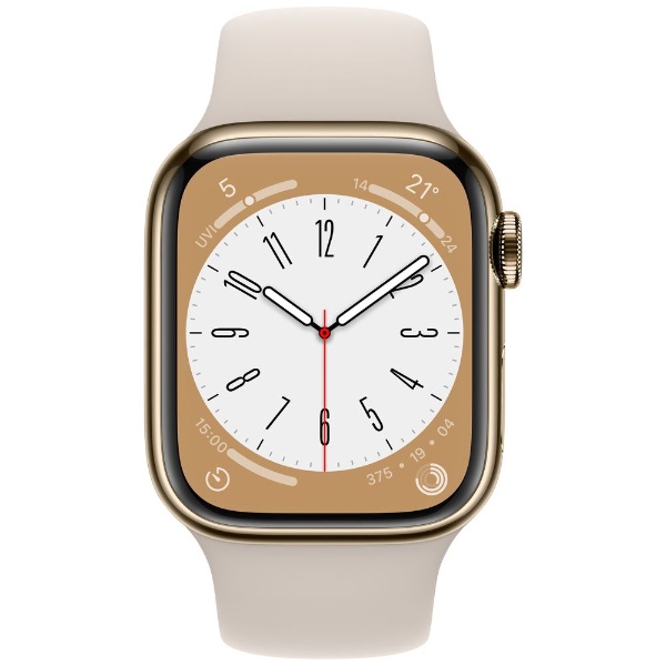 Apple Watch Series 8（GPS + Cellularモデル）- 41mmゴールド