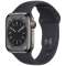 Apple Watch Series 8(ＧＰＳ+Cellular型号)-41mm石墨不锈钢包和午夜运动带MNJJ3JA