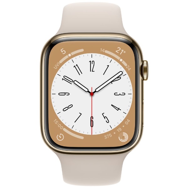 Apple Watch Series 8（GPS + Cellularモデル）- 45mmゴールド