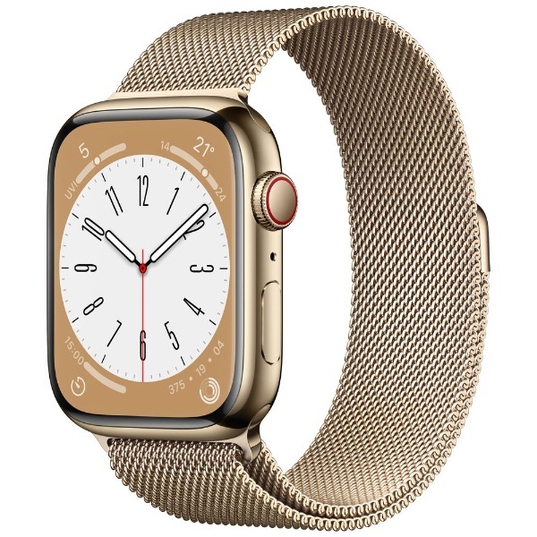 Apple Watch Series 8（GPS Cellularモデル）- 45mmゴールドステンレススチールケースとゴールドミラネーゼループ  MNKQ3JA アップル｜Apple 通販