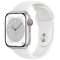 Apple Watch Series 8(ＧＰＳ+Cellular型号)-41mm银铝包和白运动带MP4A3JA