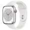 Apple Watch Series 8(ＧＰＳ+Cellular型号)-45mm银铝包和白运动带MP4J3JA