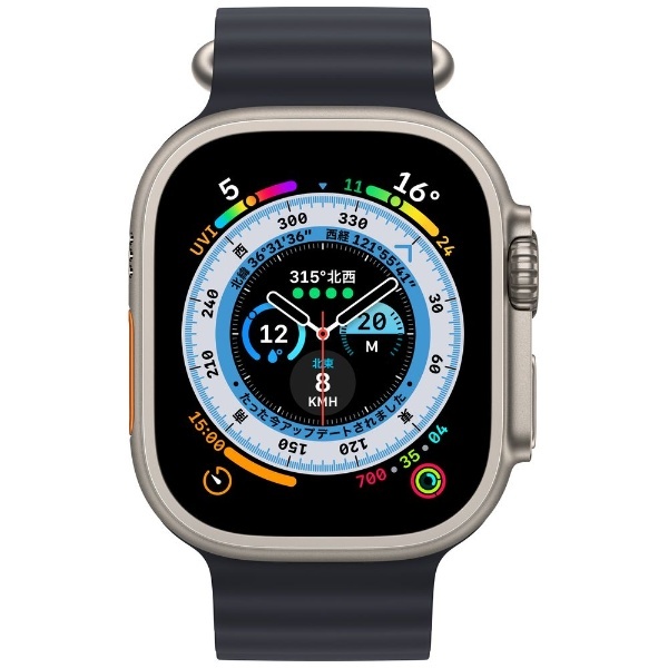 Apple Watch Ultra（GPS Cellularモデル）- 49mmチタニウムケースとミッドナイトオーシャンバンド MQFK3JA  アップル｜Apple 通販