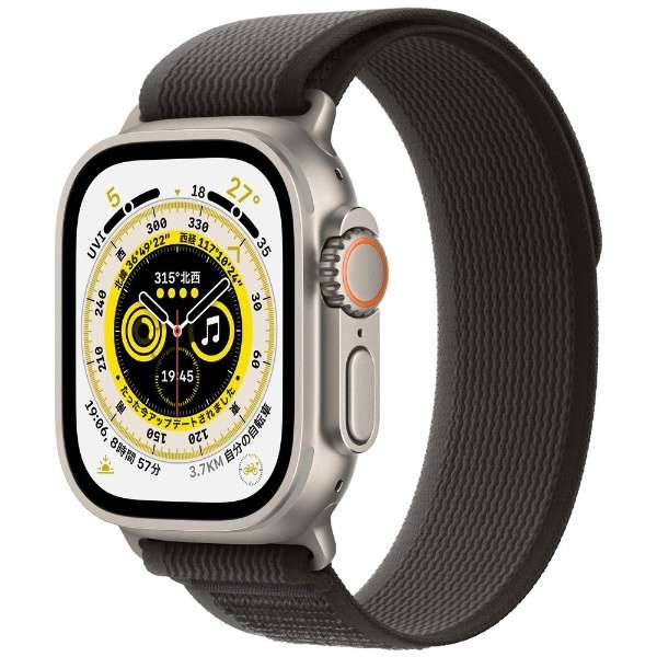 Apple Watch Ultra(ＧＰＳ+Cellular型号)-49mm钛包和黑色/灰色跟踪循环-M/L MQFX3JA_1