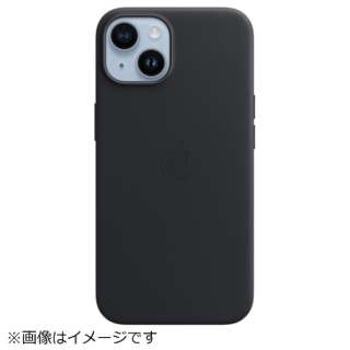 【純正】MagSafe対応iPhone 14レザーケース ミッドナイト MPP43FE/A