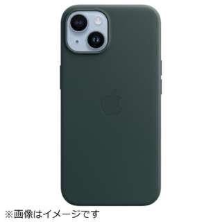【純正】MagSafe対応iPhone 14レザーケース フォレストグリーン MPP53FE/A