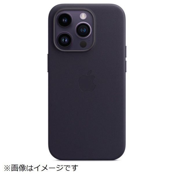 【純正】MagSafe対応iPhone 14 Proレザーケース インク MPPJ3FE/A