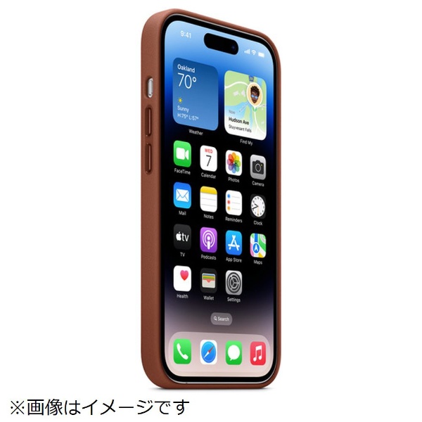 純正】MagSafe対応iPhone 14 Proレザーケース アンバー MPPK3FE/A