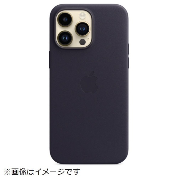 【純正】MagSafe対応iPhone 14 Pro Maxレザーケース インク MPPP3FE/A