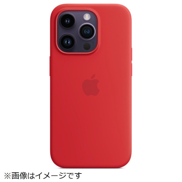 純正】MagSafe対応iPhone 14 Proシリコーンケース (PRODUCT)RED 