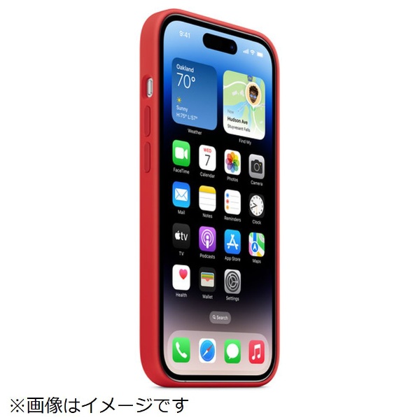 純正】MagSafe対応iPhone 14 Proシリコーンケース (PRODUCT)RED 