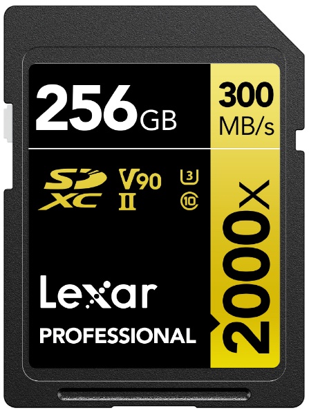 Lexar SDXCｶｰﾄﾞ 256GB 2000x UHS-II U3 V90 Professional 2000x(UHS-II)  LSD2000256G-BNNNJ [Class10 /256GB]