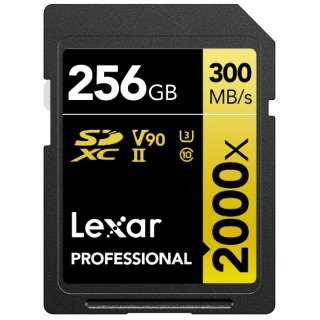 Lexar SDXC 256GB 2000x UHS-II U3 V90 Professional 2000x(UHS-II) LSD2000256G-BNNNJ [Class10 /256GB]