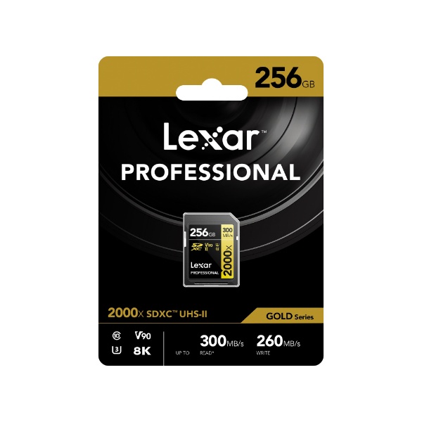 Lexar SDXCｶｰﾄﾞ 256GB 2000x UHS-II U3 V90 Professional 2000x(UHS-II)  LSD2000256G-BNNNJ [Class10 /256GB]
