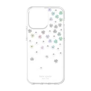 iPhone 14 Pro Max 3 KSNY Protective Hardshell - Scattered Flowers/Iridescent KSIPH-225-SFIRC