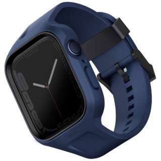 MONOS 2-IN-1 Apple Watch STRAP WITH HYBRID CASE 45/44mm - MARINE BLUEiBLUEj UNIQij[Nj lCr[ UNIQ45MMMONOSBLU