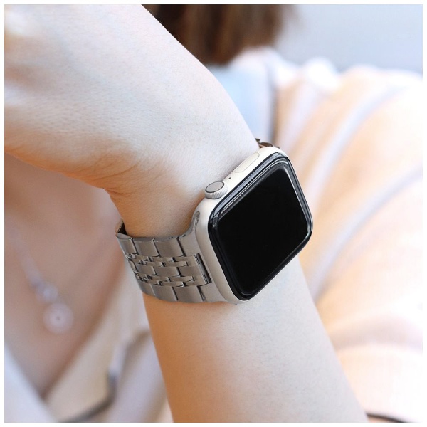 SOLID METAL BAND for Apple Watch 49/45/44/42mm シルバー EGD24664AW 