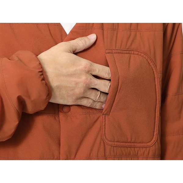 Flexible Insulated Cardigan(LTCY/Orange) SW-22AU00104OR_5