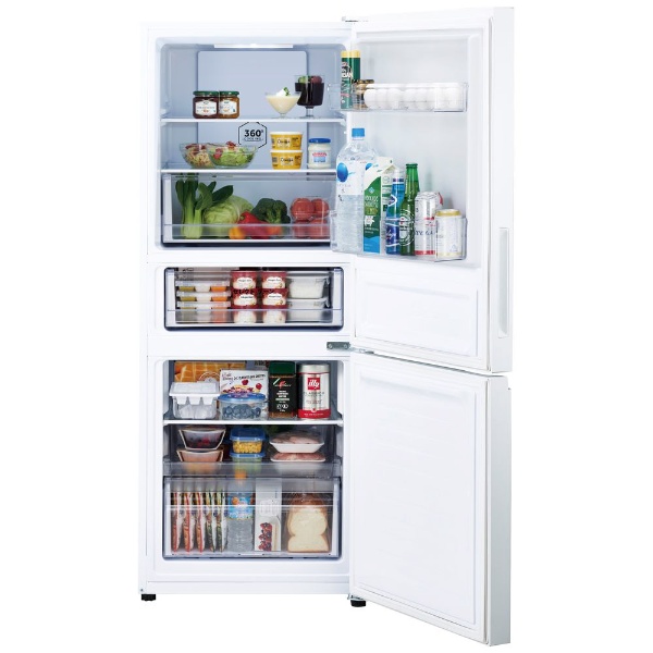 冷蔵庫 ホワイト JR-NF262B-W [幅59.8cm /2ドア /右開きタイプ /262L /2022年] 《基本設置料金セット》