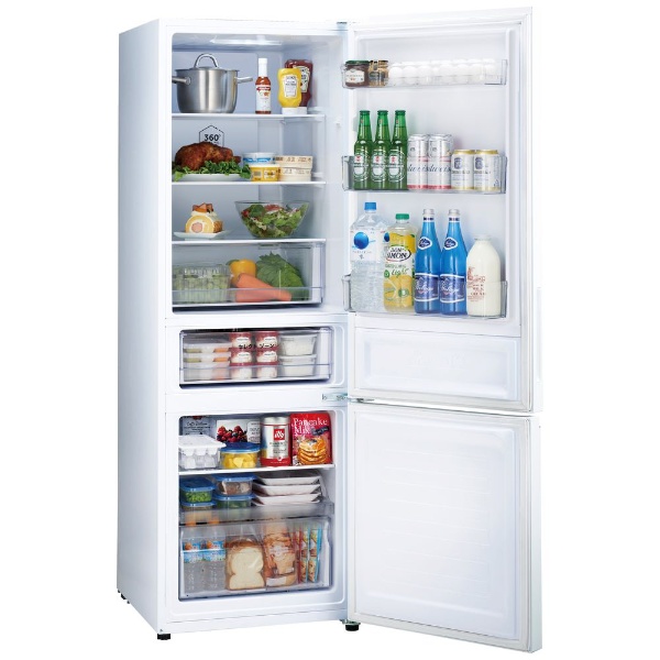 冷蔵庫 ホワイト JR-NF326B-W [幅59.8cm /326L /2ドア /右開きタイプ /2022年] 《基本設置料金セット》