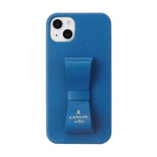 LANVIN en Bleu - Slim Wrap Case Stand & Ring Ribbon for iPhone 14 Plus 2 [ Navy ] LANVIN en Bleu o@I@u[