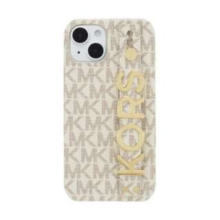 MICHAEL KORS - Slim Wrap Case Stand & Ring for iPhone 14 6.1inch 2 [ Vanilla ] MICHAEL KORS }CP@R[X