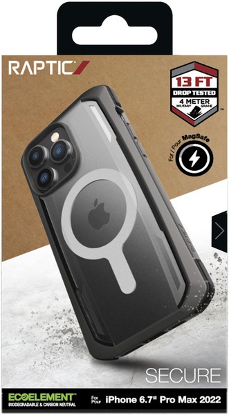 iPhone 14 Pro Max MagSafe対応 耐衝撃MIL規格半透明ケース ブラック RT-INGCSPTSM-BK
