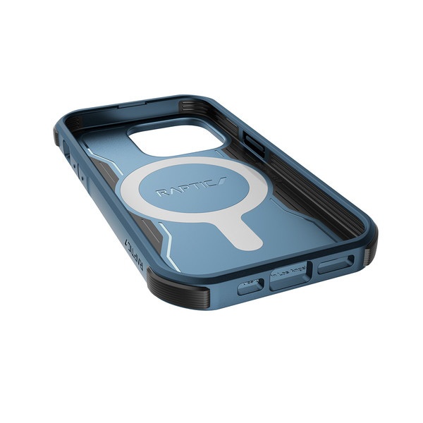 iPhone 14 Pro Max MagSafe対応 耐衝撃MIL規格クリアケース マリンブルー RT-INGCSPTFM-MB