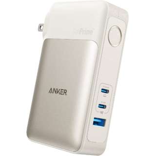 モバイルバッテリー搭載USB急速充電器 Anker 733 Power Bank(GaNPrime PowerCore 65W) ゴールド A1651NB1 [10000mAh /USB Power Delivery対応 /3ポート /充電タイプ]