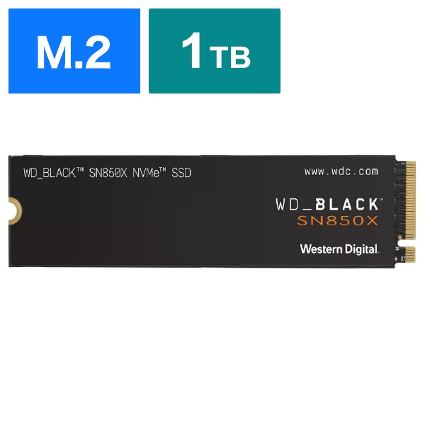 WDS100T2X0E ¢SSD PCI-Express³ WD_BLACK SN850X(ҡȥ) [1TB /M.2]