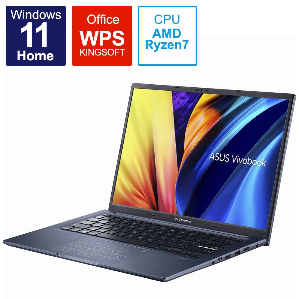 Ρȥѥ Vivobook 14X 磻åȥ֥롼 M1403QA-LY068W [14.0 /Windows11 Home /AMD Ryzen 7 /ꡧ16GB /SSD512GB /WPS Office /2022ǯ9ǥ]