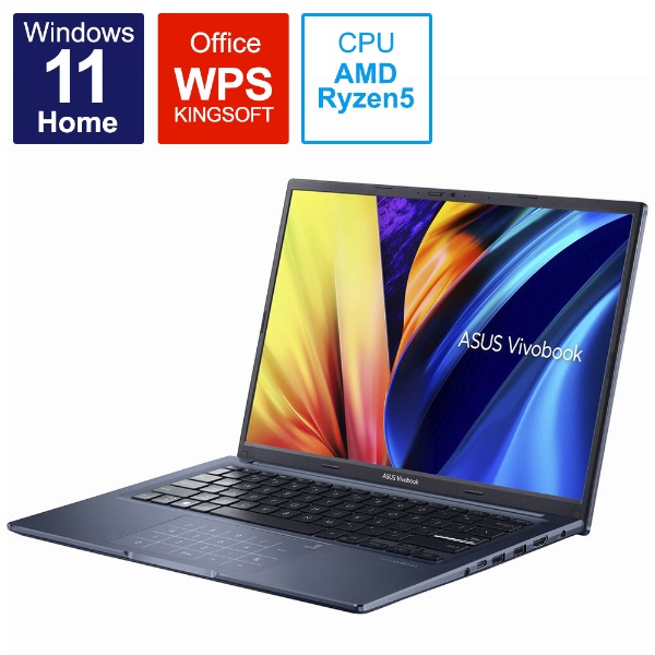 Ρȥѥ Vivobook 14X 磻åȥ֥롼 M1403QA-LY009W [14.0 /Windows11 Home /AMD Ryzen 5 /ꡧ8GB /SSD512GB /WPS Office /2022ǯ9ǥ]