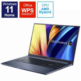 ノートパソコン Vivobook 15X OLED クワイエットブルー M1503QA-L1R5165WBY [15.6型 /Windows11 Home /AMD Ryzen 5 /メモリ：16GB /SSD：512GB /WPS Office]