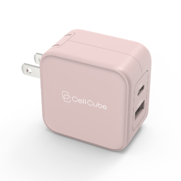 Cell Cube Fast ChargerPD20w+12w Cell Cube (륭塼)  CC-AC07 [2ݡ /USB Power Deliveryб]