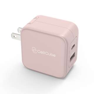 Cell Cube Fast ChargeriPD20w+12wj Cell Cube (ZL[u)  CC-AC07 [2|[g /USB Power DeliveryΉ]