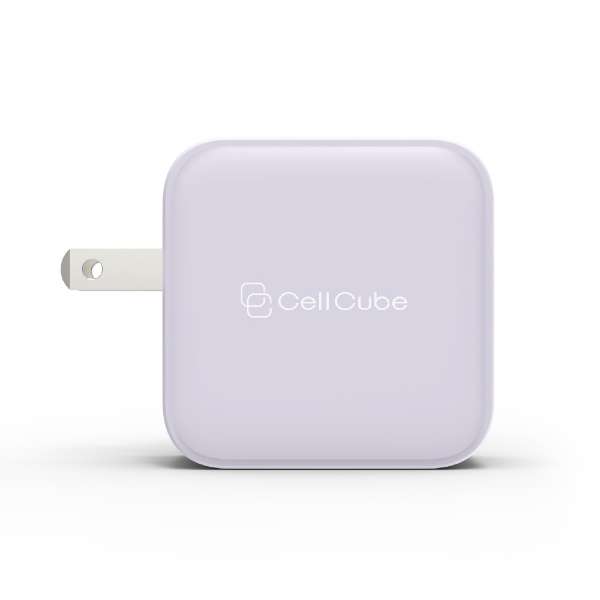 Cell Cube 2ポートUSB-C Fast Charger （PD20w+12w） Cell Cube (セルキューブ) 白藤 CC-AC07 [2ポート /USB Power Delivery対応]_2
