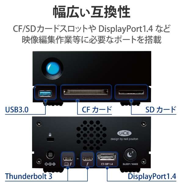 STHS18000800 OtHDD Thunderbolt 3ڑ (Thunderbolt 3 / USB-A / DisplayPort / CFESDJ[h[_[) 1big dock [18TB /u^]_3